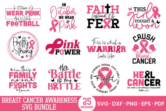 Breast Cancer Awareness SVG Bundle Vol.3 Review for Real Projects