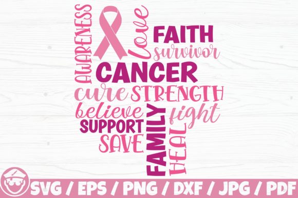Cancer Awareness Design: Faith, Fight, and Strength in Needlework