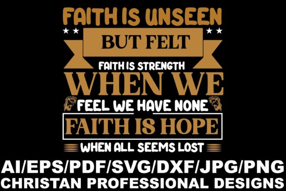FAITH is UNSEEN, Christ Designs: A Faith-Fueled Embroidery File